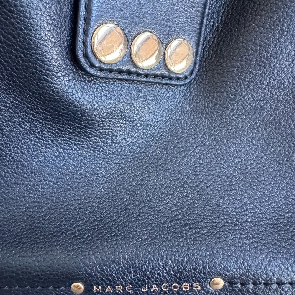 Marc Jacobs Black Hobo Bag with Gold Accents - Picture 3 of 12